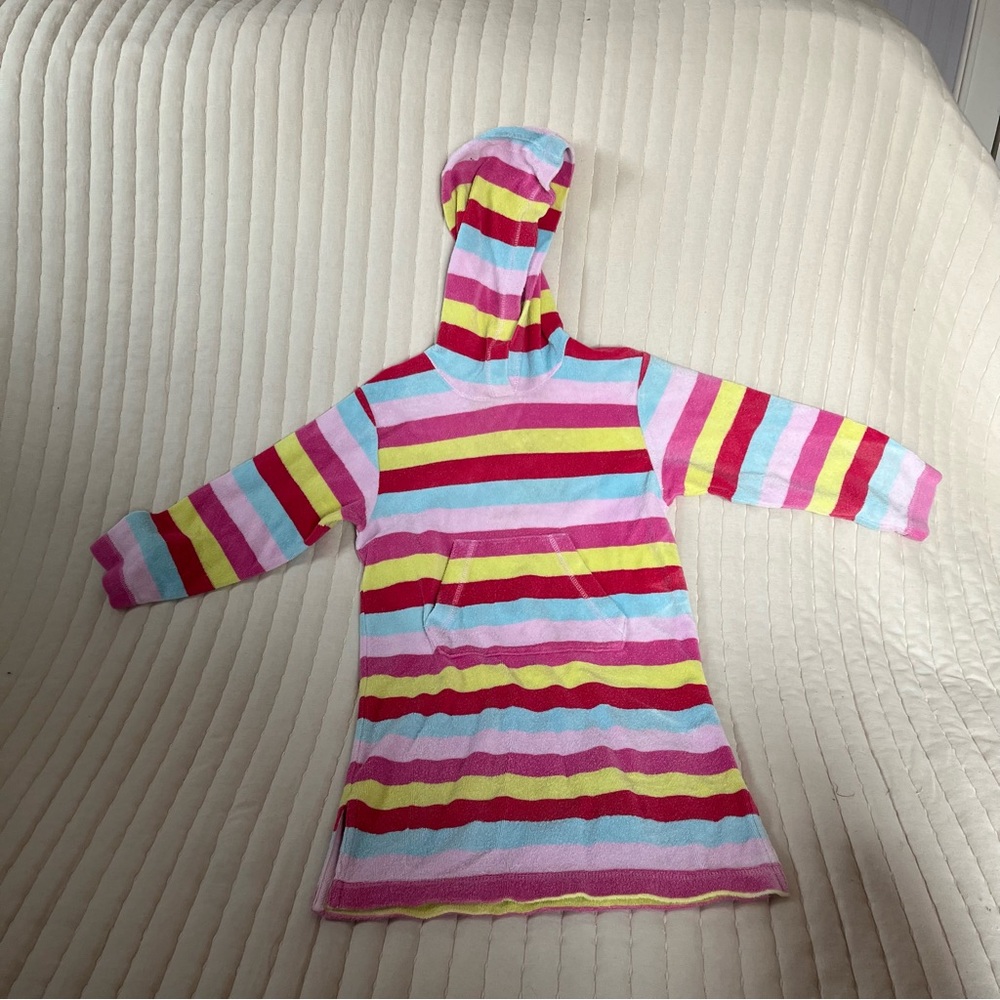 Mini Boden girls terrycloth pool coverup 5-6 yrs